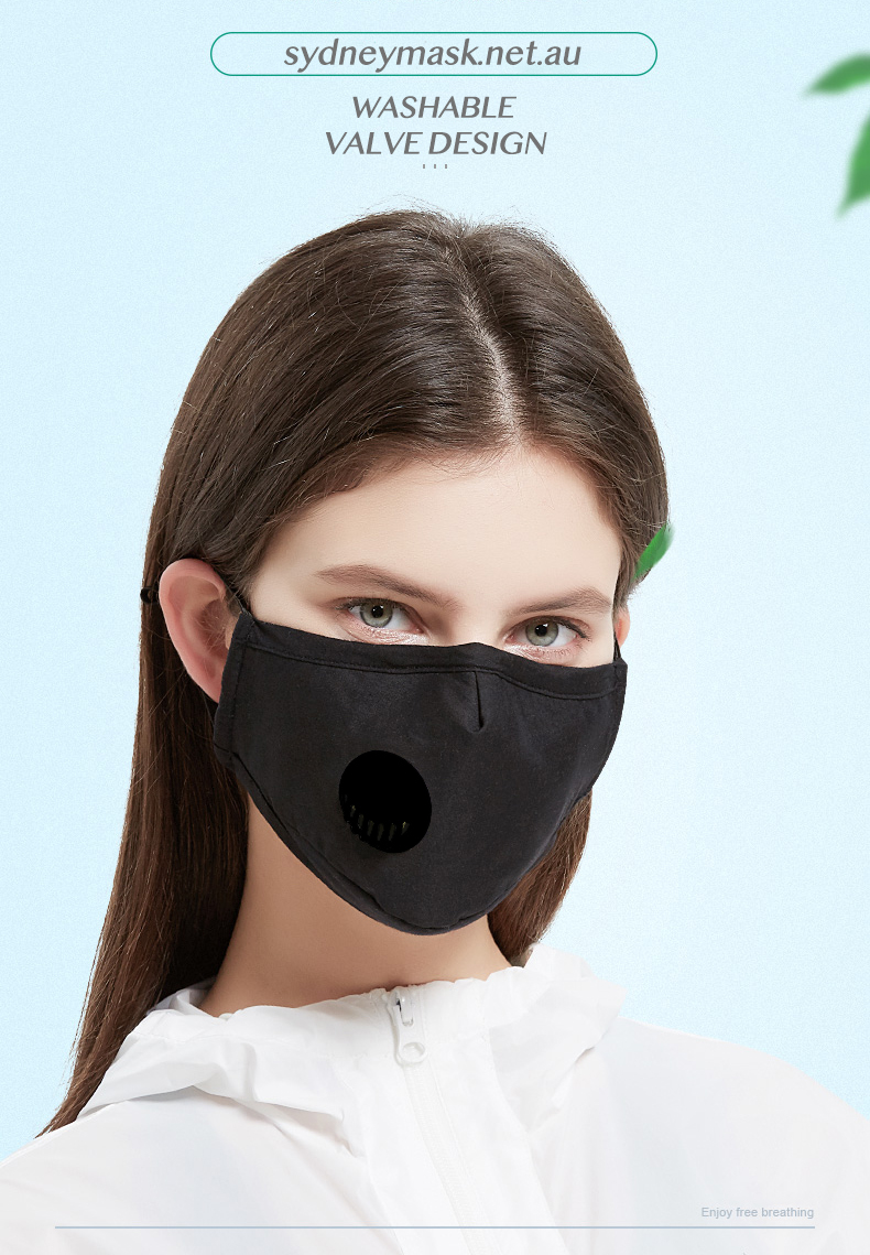 Download Cotton Face Mask Sydney | Washable | Resuable | Valve & Filter